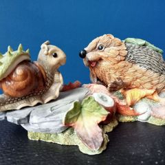 Country Artists Hedgies "Hedgie and Friend" Figurine Hedgehog Collectible Ornament