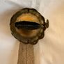 Antique brass oil lamp wick holder and wick Image 3