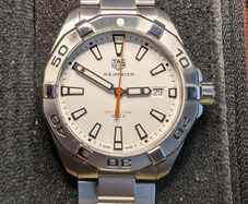 TAG Heuer Polar White Aquaracer 41mm, Quartz,  Box & Papers