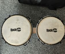 Rockjam Bongo set 7" and 8" with padded bag and tuning wrench