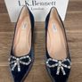 L.k Bennett  powder blue velvet shoes Image 2