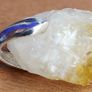 18 ct Citrine Crystal on 925 Silver pinch-bail Image 2
