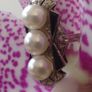 Antique Art Deco 14 Carat White Gold Akoyia Pearl Ring Image 6