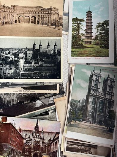 Vintage London Postcards x 127. Described below. 50c each. Discounts for mutiple purchases