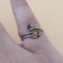 Vintage Tourmaline 925 Silver Rings Lot 4 Image 9
