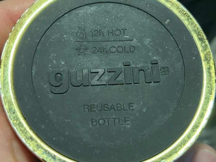 Drink Bottle cold hot Screw Cap Gold Colour