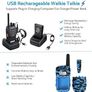 NEW SALE | Walkie Talkies 4Pcs Professional Best Walkie Talkies- 2 Way Radio Long Range Rechargeable Walkie Talkies for Adult With Original Earpieces &16CH Single Band Supports Image 2
