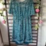 dress mexx teal pattern kimono style summer dress size 12 Image 9