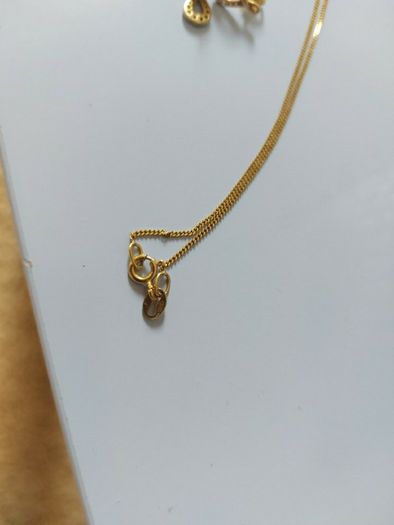 gold plated silver earring and pendant set