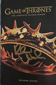 Signed Game of thrones booklet Kristian Nairn