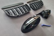 BMW E90 / E91 Pre-Lci Kidney Grilles &amp; Mirror Covers Set Brand New