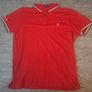 Polo Ralph Lauren Men's L Polo Shirt Red White Tipped Big Sleeve Logo Custom Fit Image 2