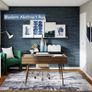Modern Abstract Area Rug 120x180cm Washable Living Room Rug Non-slip Soft Accent Carpet Area Rugs Faux Wool Boho Art Floor Carpet for Living Room Bedroom Home Office Dining Room Kitchen Decor Image 4