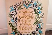 Decorative Canvas JK Rowling quote