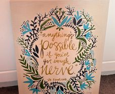 Decorative Canvas JK Rowling quote