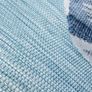 New 115cm x 170cm raised pile leaf tropical outdoor/indoor rug in distressed blue, grey and navy Image 4