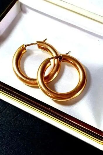Vintage Chunky 9ct Gold Hoops