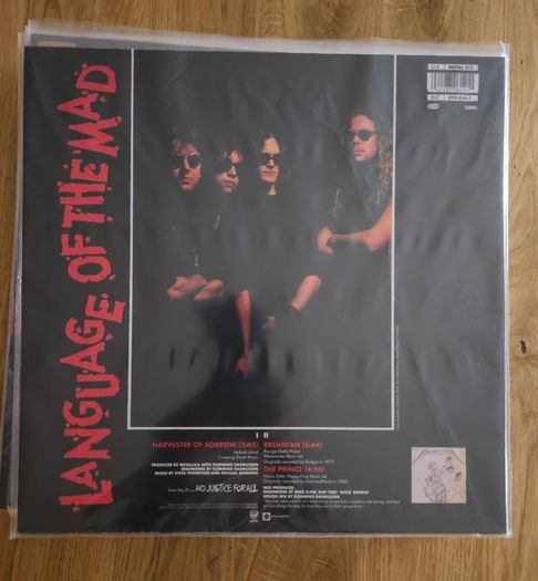 Metallica "Harvester Of Sorrow" 12" Vinyl Reissue