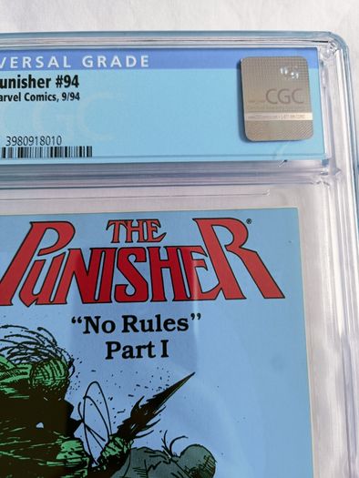 The Punisher Issue 94 CBCS / CGC 9.6 Certified Graded Comic Framed  DC Marvel