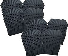 96 Pack Acoustic Foam Panel Wedge Studio Soundproofing Wall Tiles 12" X 12" X 1" (FREE POSTAGE)