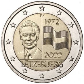 Luxembourg 2 Euro Commemorative Coin 2022 - National Flag. Uncirculated.