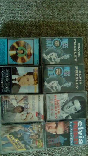 8 elvis presley cassette tapes