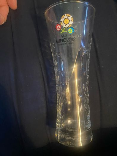 Uefa Euro 2012 Poland Ukraine Carlsberg Beer Glass