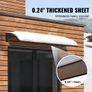 Awning Canopy 80" x 40", UPF 50+ Polycarbonate Entry Door Outdoor Window Awning Exterior, Front Door Overhang Awning for Sun Shutter, UV, Rain, Snow Protection, Hollow Sheet Image 4