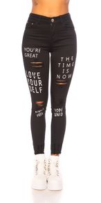 Sexy Skinny 'LOVE YOURSELF jeans size xs-s , s-small m