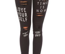 Sexy Skinny 'LOVE YOURSELF jeans size xs-s , s-small m