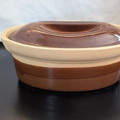 Vintage Emile Henry France No. 4 P2 Oval Lidded Casserole Dish 26cm