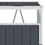 Quadruple Garbage Bin Shed Anthracite 286x81x121 cm Steel Image 3