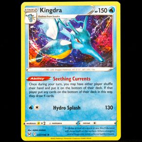 Kingdra 037/196 Deck Exclusive Non Holo Rare SWSH Lost Origin Pokemon Card Sword and Shield