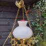 Vintage Brass Framed Chandelier Image 2