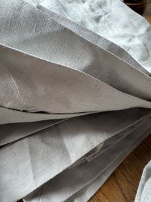 New 50cm x 34cm linen placemat in dove grey