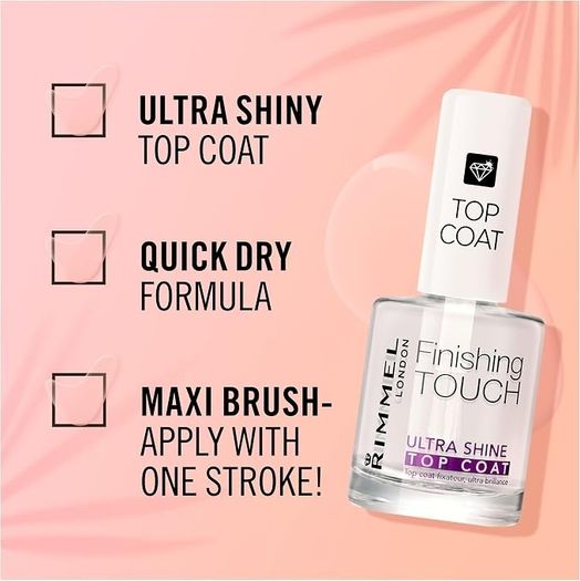 Rimmel Finishing Touch Ultra Shine Top Coat Polish - New