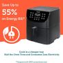 Air Fryers Oven, 5.5L XXL Oil Free Air Fryer 1700W with Rapid Air Technology for Healthy Fast Cooking & 55% Energy-Saving, 11 Presets, LED Onetouch Screen, Nonstick Basket (FREE SHIPPING) Image 4