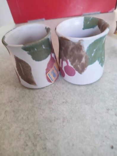 Set Of 2 Small Vessel By Conwy Pottery.