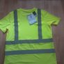 Hi-Vis T-Shirt with Solid Reflectir Band.. ISO Class 2 from Parkside .. Size X-Large Image 4