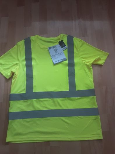 Hi-Vis T-Shirt with Solid Reflectir Band.. ISO Class 2 from Parkside .. Size X-Large