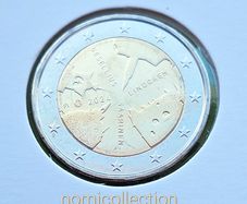 Finland 2024 year Uncirculated 2 Euro coin.