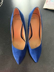 Zara blue suede shoes size 38 (UK5)