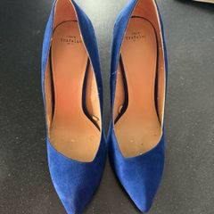 Zara blue suede shoes size 38 (UK5)