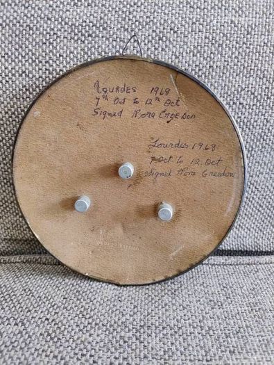 Lourdes Perpetual Calendar 1968 Adjustable wall hanging FREE STANDARD POSTAGE INCLUDED