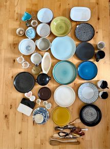 Large Mixed Dinnerware & Food Photography Props ,40+ Pieces