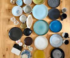 Large Mixed Dinnerware & Food Photography Props ,40+ Pieces