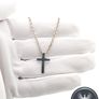 Vintage Sterling Silver Belcher Chain & Cross Pendant Image 6