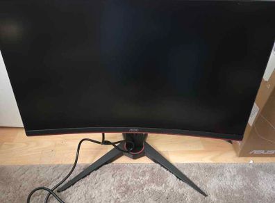 AOC 1080p 144hz Gaming Monitor 24 inch Curved Display