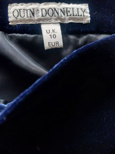 Quin & Donnelly Vintage Designer stunning Velvet Skirt Winter Wedding