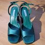 Platfrom Sandals  in bottle green uk6, Brand new never worn Image 3